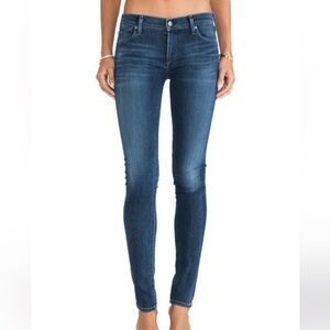 Citizens of Humanity Ultra Skinny Avedon Ankle Blue Jeans, Stretch, Size 26